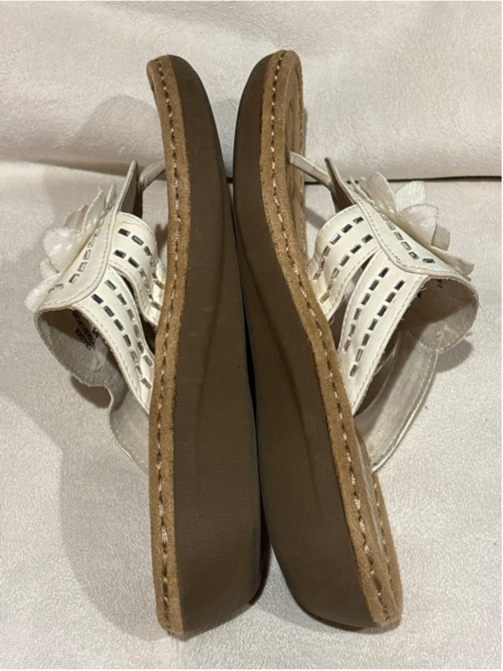 Women's Cliffs by White Mountain White Brown Sandals Size 9 - Picture 4 of 6